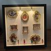 Diy Mini Museum Silhouette Box Bedroom Living Room Desktop Memory Box Decor Valentine  Anniversary Gift Mini Statues Gold Frames