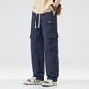 American Overalls Men's Summer New Ins Trendy Brand Loose Large Size Casual Pants Fashionable Multi-pocket Straight Trousers