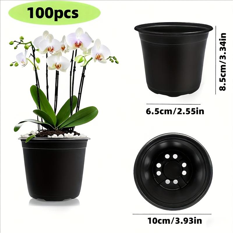 Plastic Seedling Pot with Drainage Holes, Lightweight and Portable for Indoor and Outdoor Flower and Vegetable Planting - Durable,