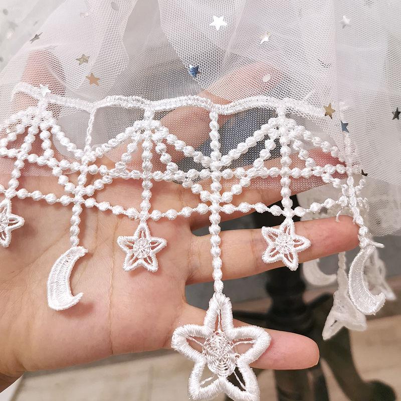 Star Moon Tassel Lolita Skirts Crinoline Petticoat Underskirt Women Star Skirt Violence Carmen Petticoat Chiffon Skirt