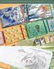 Feileniao Fabric Watercolor Notebook Portable Travel Blank Sketchbook Handmade Paper Loose-leaf Drawing Pad Woodpulp Art