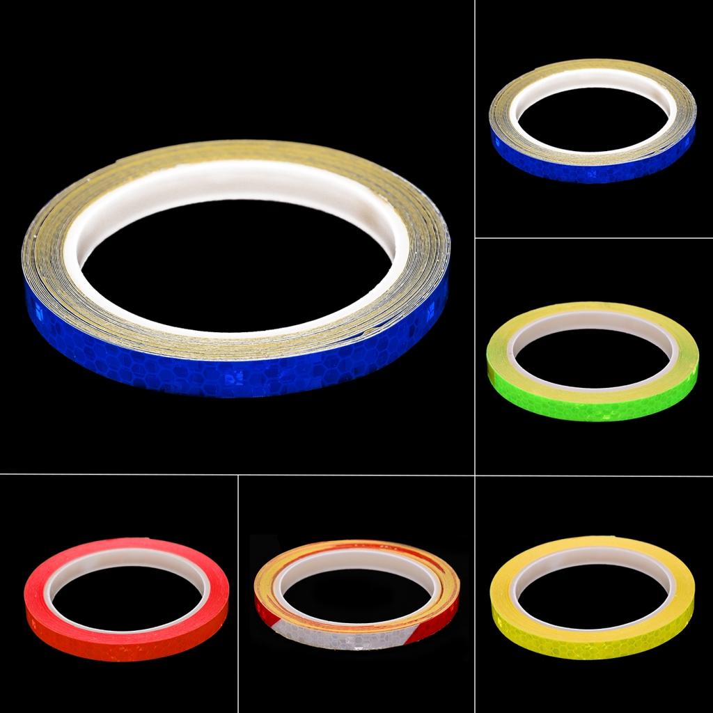 Luminous Reflective Sticker Tape for Bike Car Motorcycle 8m Wheel Visibility