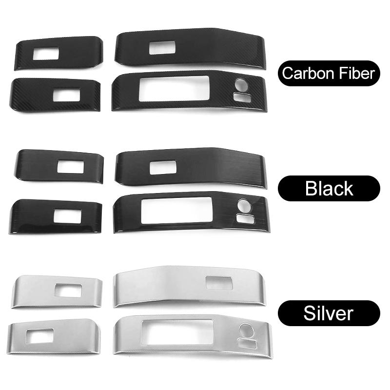 Mașină de spălat geamuri din oțel inoxidabil, comutator de ridicare, panou de cotiera, decorare, capac Trim, pentru Toyota Highlander XU70 2020 2021 2022 2023 Hybrid