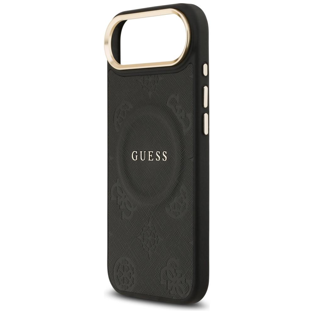 Guess Peony Hot Stamp MagSafe Case for iPhone Air Black