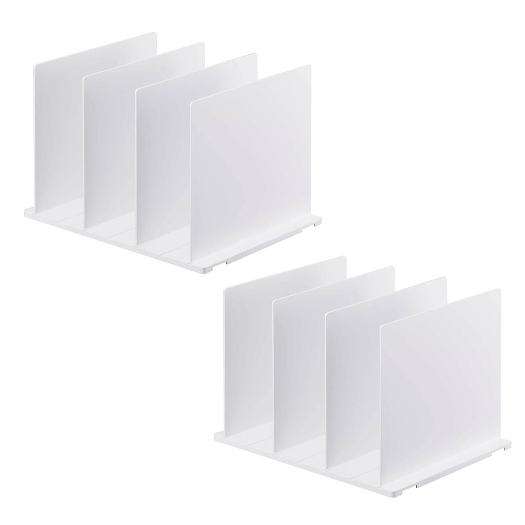 Yamazaki Bag Storage Stand Set 2 White Approximately (per set) Smart Closet Adjustable Divider Width Base Connection Possible 4956