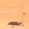 1 st Transparent Akryl Displayfodral Förvaringslåda 11,4x9,7x18cm för Labubu Plyschdockor/Leksaker Organizer Skyddsbehållare