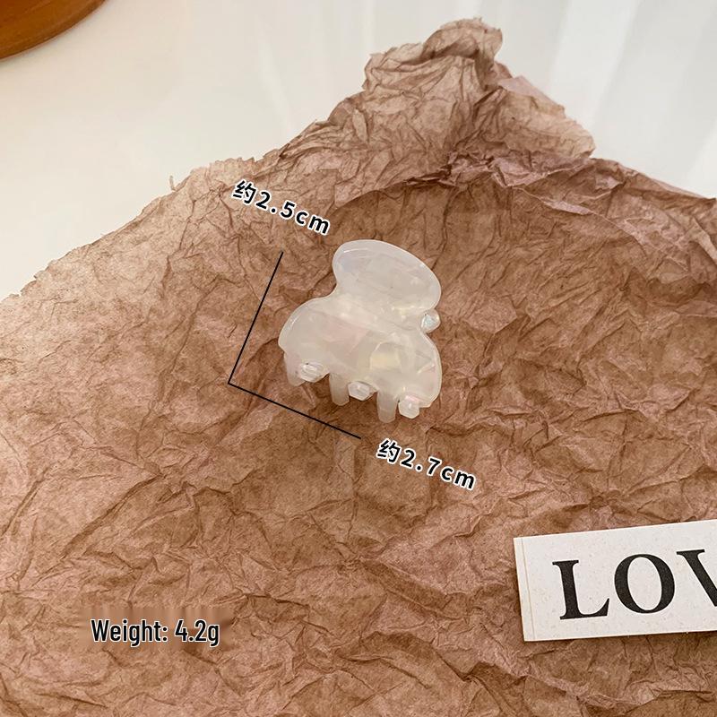 

Korean Mermaid Color Acetate Hair Claw Clip for Women - Ponytail, Bun, and Back of Head Styling Accessory