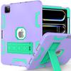 For iPad Pro 13 (2025)/13 (2024) Case Silicone + PC Kickstand Tablet Cover with Pencil Holder