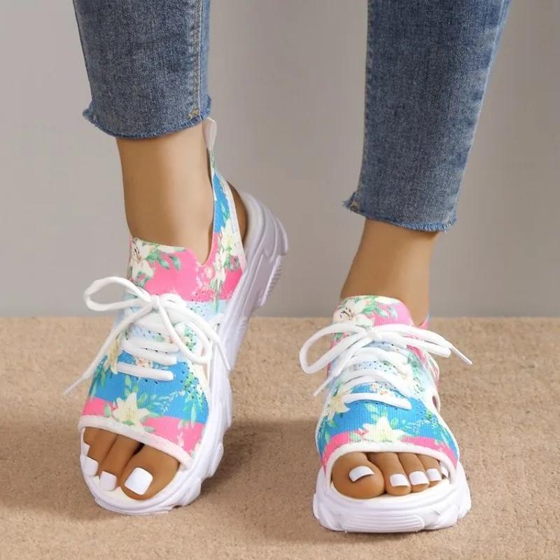 

Fashion Summer Mixed Colors Modern Sandals Low Heel Lace-up Women s Shoes on Sale 2025 New Flat with Shallow Fashion Women s Sandals 42