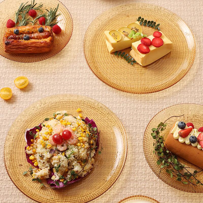 VISIONS Jantarové sklo 6dílná jídelní sada