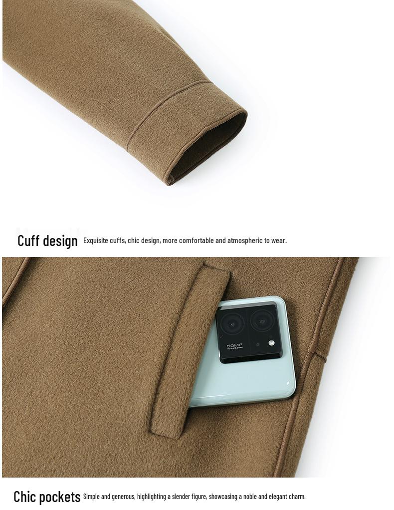 2025 Spring Woolen Coat for Middle-Aged Women - Stylish Short Top for Moms in Their 40s and 50s