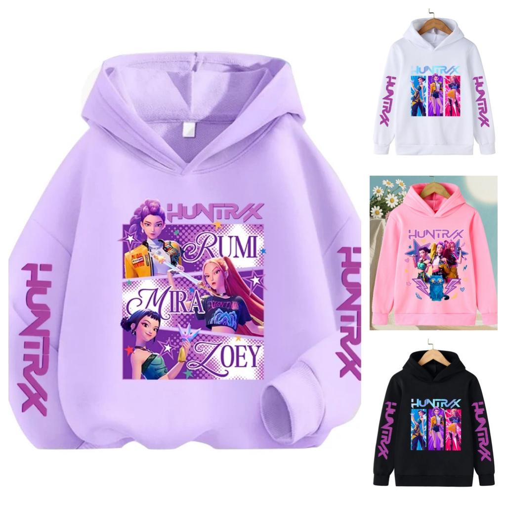 2026 Nové v módě Stylová mikina s kapucí Dětská Kpop Lovci démonů Dětská mikina Roztomilá tygří Harajuku mikina pro chlapce dívky Unisex