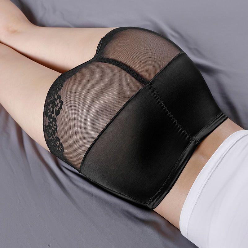 Women's High-Waisted Plus-Size Sexy Lace Tummy Control Butt Lifting Waist Trainer Underwear Briefs