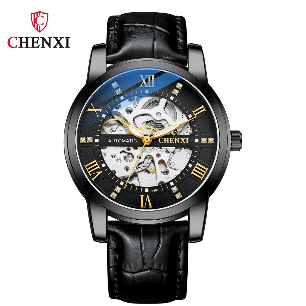 Chenxi Men'S Hollow Automatic Mechanical Watch Belt Batch Fashion Business Waterproof Mechanical Watch