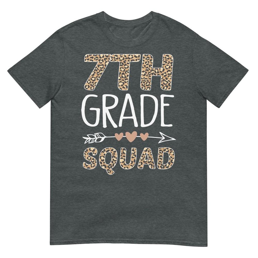 7th Grade Squad Leopard Teacher Student TShirt