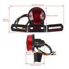 12V Retro Motorcycle Tail Light with License Plate Mount LED Modified Rear Lamp for Scooter Moped Chopper Bobber Tourer