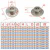 4pcs Flange Coupling Motor Guide Shaft Coupler Motor Connector Power Tools Accessories Plug 6mm 8mm With Screws Flange Coupling