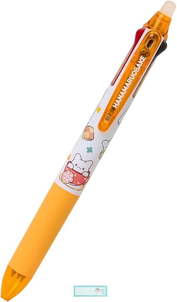 Sanrio FriXion Ballpoint 3 Made In Slim FriXion Ballpoint Hanamaru Obake Set Name 0.5 Pen, Colors, Japan, Pen, (FriXion, Stickers)
