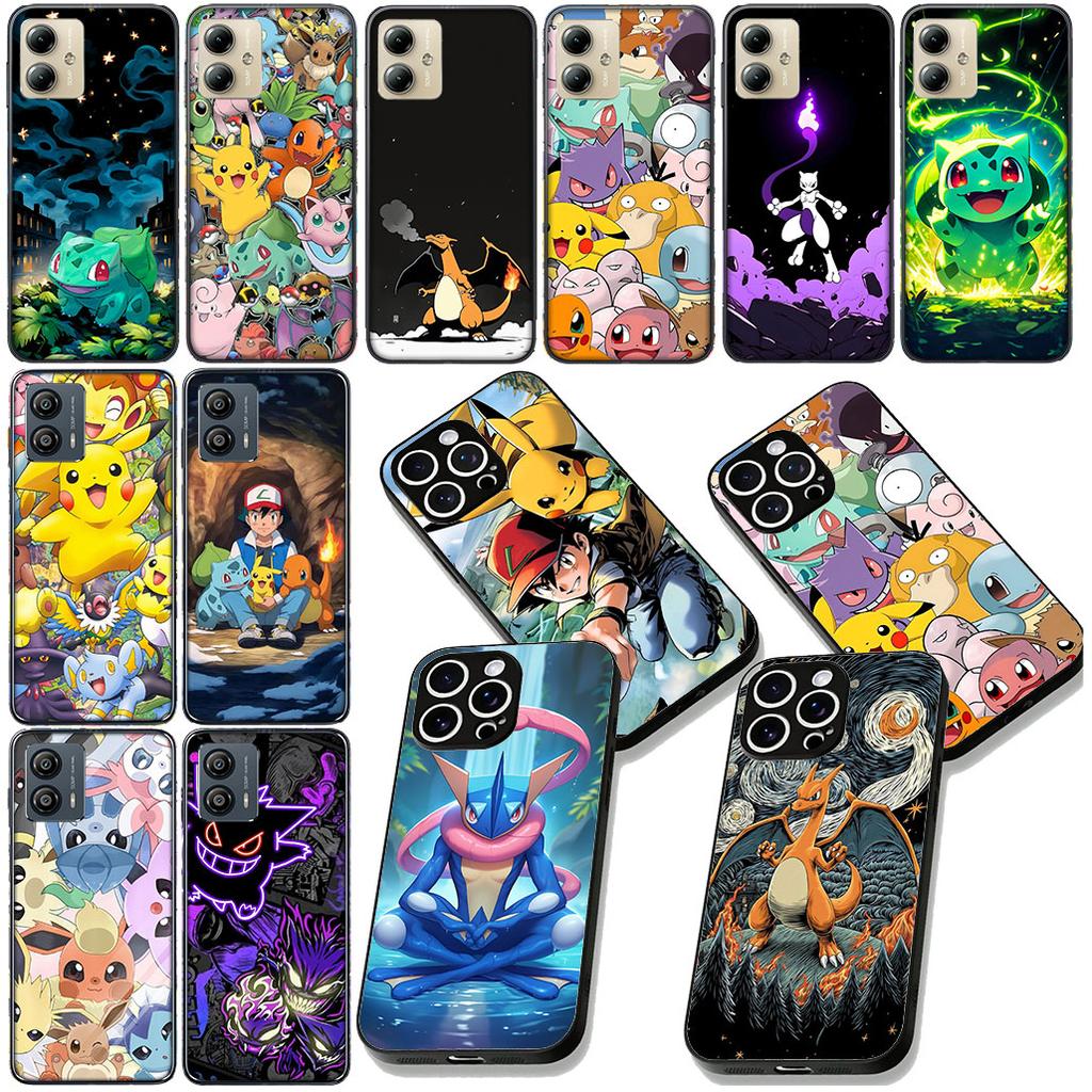 P-Pikachus Charmander P-Pokemons Mewtwo Cover for Apple iPhone 12 13 Mini XS 11 Pro Max 7 8 Plus + XR 8+ X SE 2020 SE3 Case