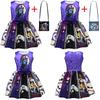 The Nightmare Before Christmas Halloween Girl Dress With Bow And Bag For Kids Ages 3 To 8