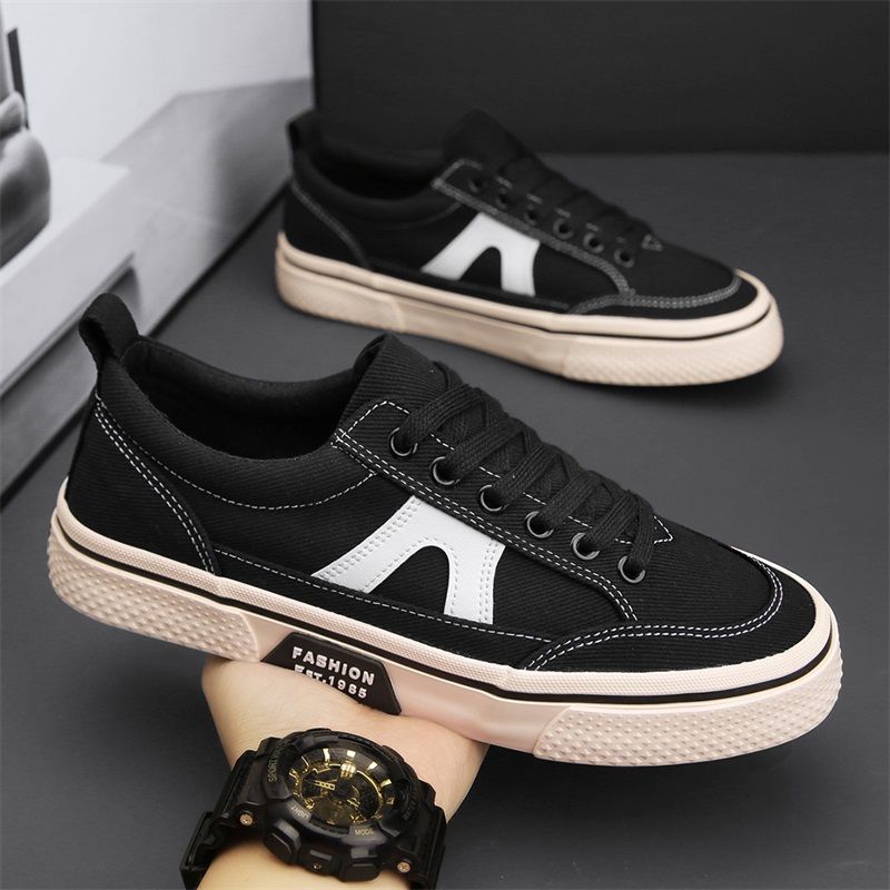

Fashion Men s Casual Shoes Canvas With Laces Sneakers Soft Spring Autumn 2025 Trend Leisure Common Designer Male Shoe Luxury Walking 39