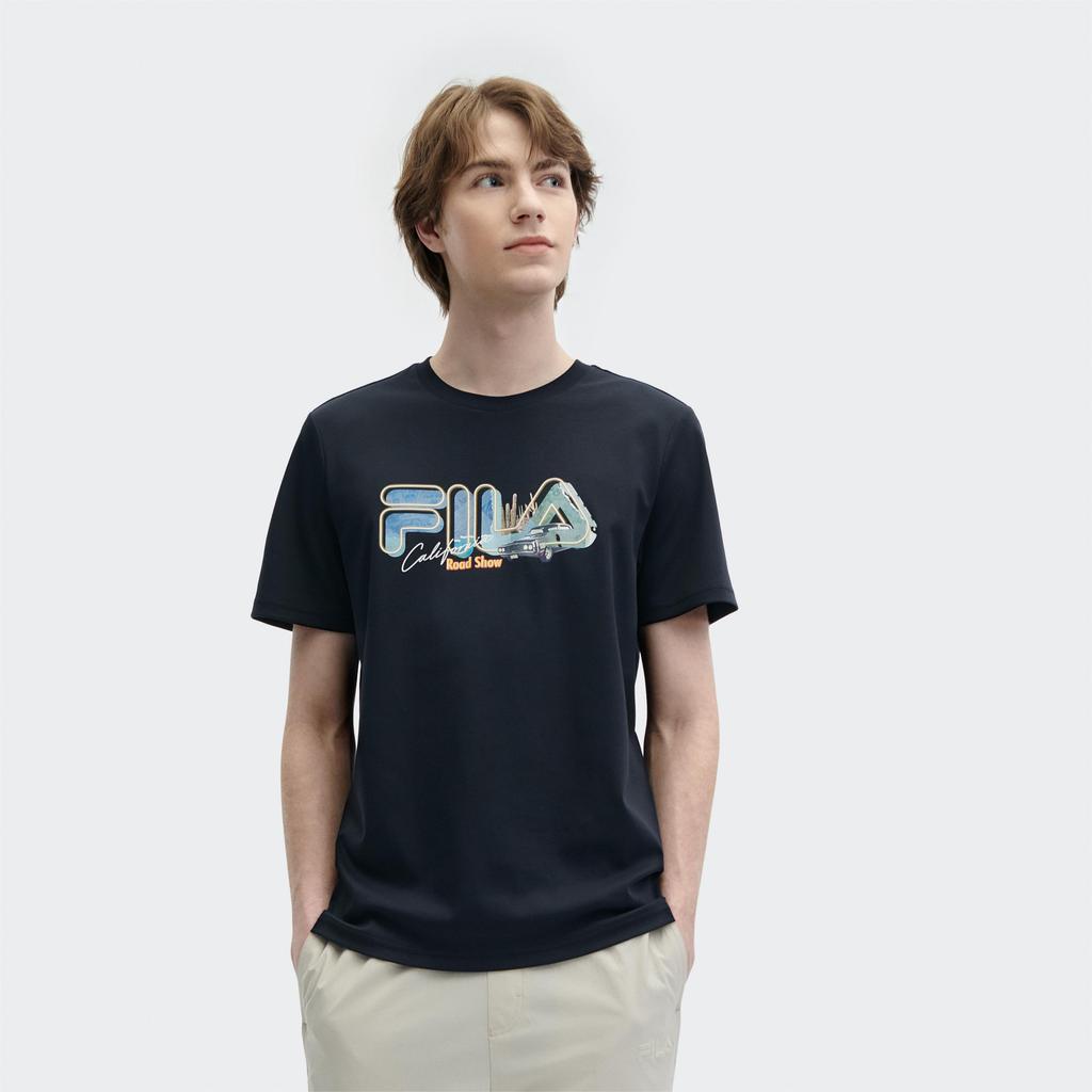 New FILA HERITAGE T Shirt Men's Legend Blue F11M428125FNV