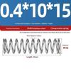 Spring Steel Pressure Return Spring Assortment 0.3/0.4mm Wire Dia 5-20mm Length for Hobbyist Craft Making Projects