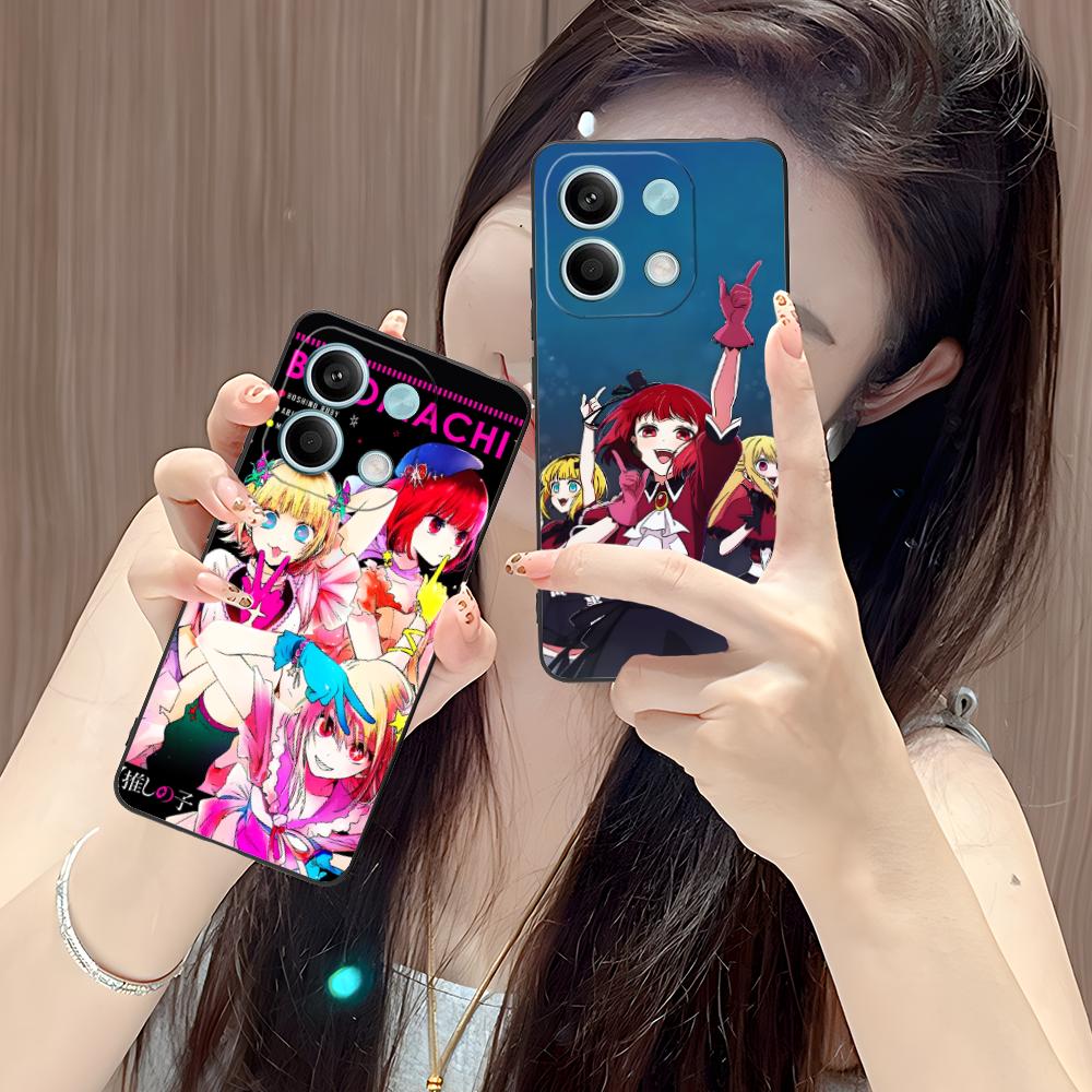 Oshi No Ko B-Komachi Phone Case for POCO M6 M5 M4 M3 X7 X6 X5 X4 X3 F6 F5 F4 Pro GT 5G Colour Protective Pretty Cover Luxury