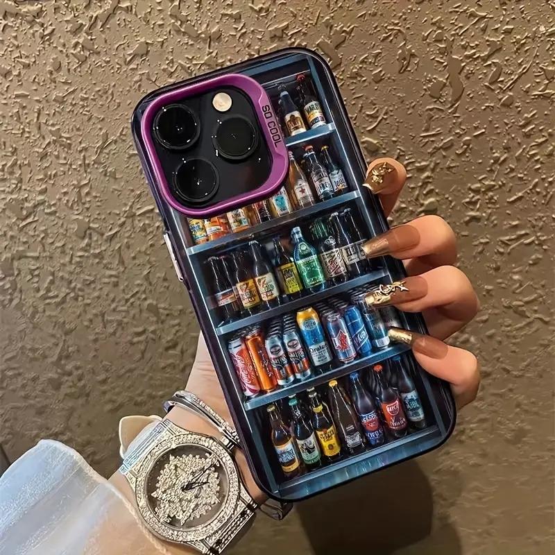The Ice Chest With Drink Pattern Phone Case For iPhone 16 15 14 13 12 11 17 Air Pro Max 16 Plus 7 8 Plus X XR XS Max Back Cover