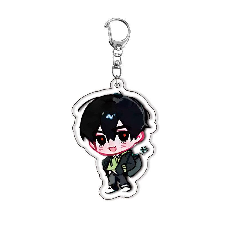 

Alien Stage Anime Keychain Students Gifts Bag Charms Key Chain Pendant Exemplary Ornament New Arrival Products Llavero Kingring 6 cm
