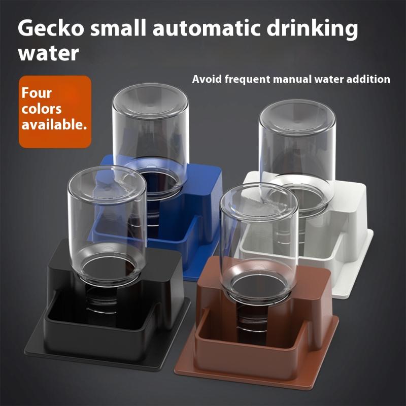 Reptile Water Bottle Automatic Water Feeder With Bottle For Tortoise Turtle Lizard Anti Drowning Water Dispense Pet Supplies