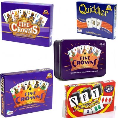 Jeu de cartes Five Crowns & Quiddler: Jeu de société Couronne & Jouets de Magicien
