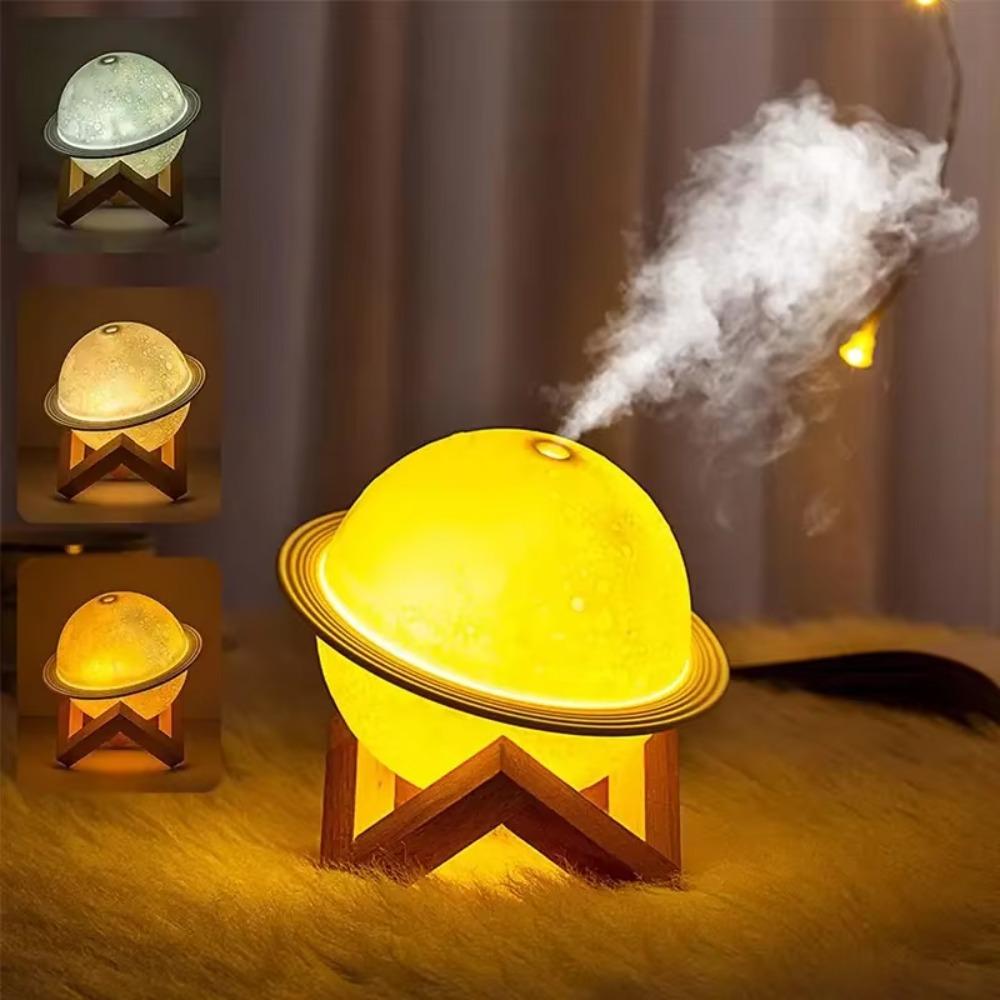 Quiet Operation USB Desktop Humidifier Large Fog Volume Moon Light Air Purifier  Home Use