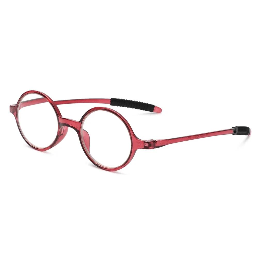 

1Pc Classic Round Glasses Men Women PC Frame Reading Glasses Presbyopic Glasses Prescription Glasses Far Sight Eyewear +1.0~+4.0 +100 красный