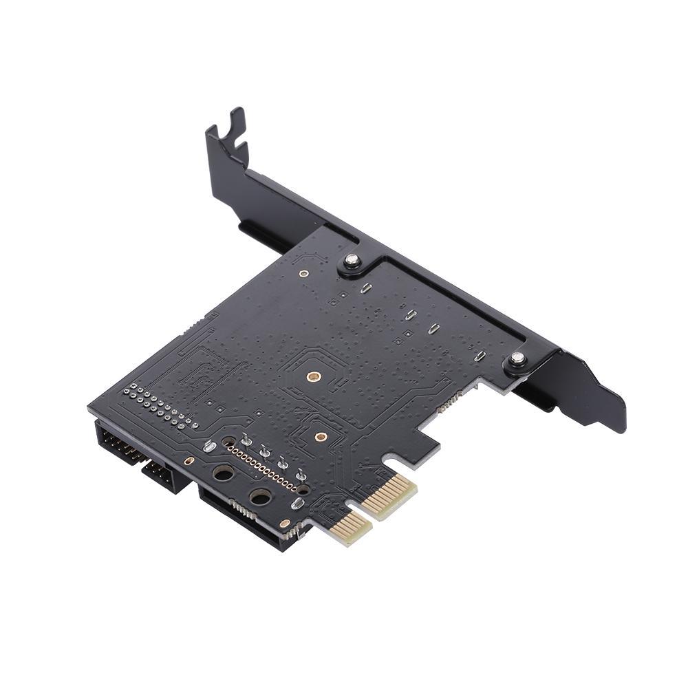 STW USB3.0 2 externe poorten + 2 interne poorten 19-pins header PCI Express-kaart