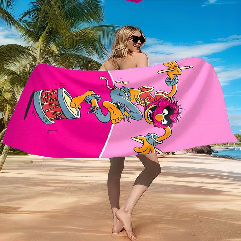 Muppet Rock Stars Beach Towel, Quick-drying, Easy to Care for, Suitable for Both Fitness and Beach Vacations,Sports Essential