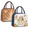 Capybara Print Thermal Lunch Bag, Reusable Waterproof Lunch Tote for Commuting Workplace, Picnic Camping Hiking for Men Women