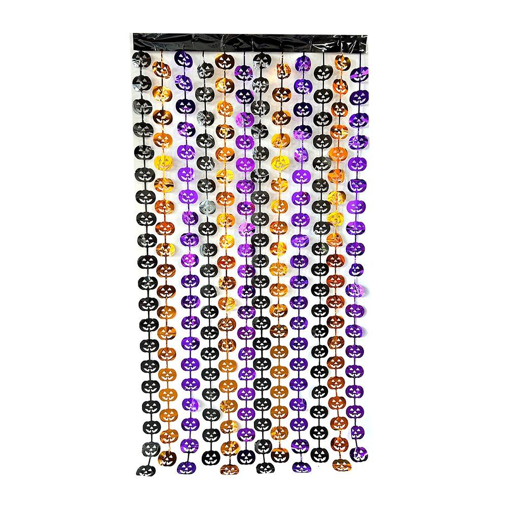 Plastic Halloween Rain Curtain Scary Party Curtain Wall Decor  Indoor Decoration