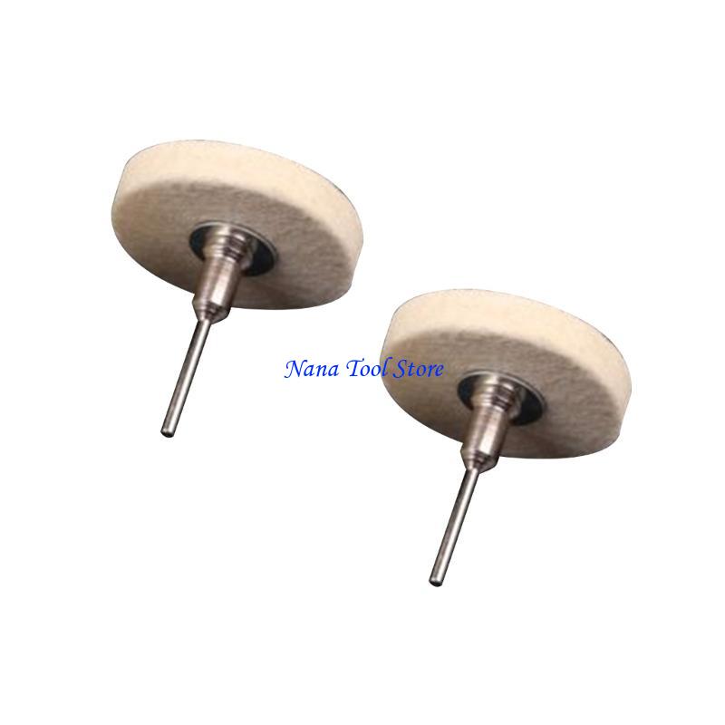 31GJ 50mm 2"Compressed Wool Fabric Disc Polishing Buffing Pads for Fine Polishing