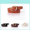Versatile Ladies Pu Leather Belt With Decorative Pin Buckle For Effortless Style And Slim Fit