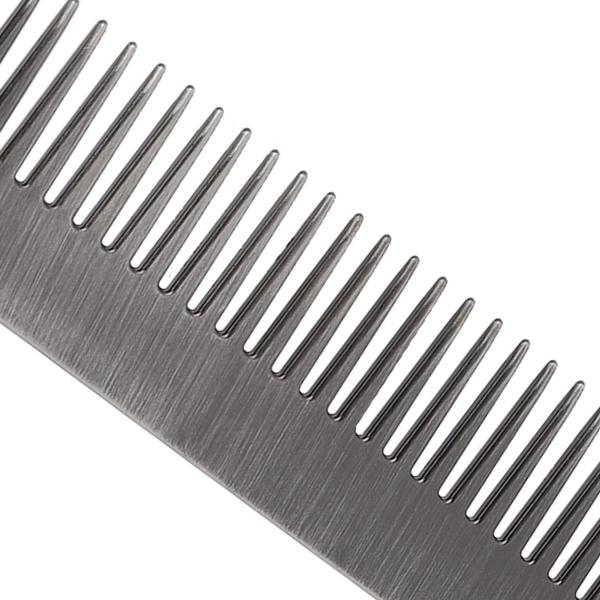 Pocket Beard Comb,Hairdressing Comb,Skull Pattern Hair Styling Mustache Shaping Oil Hair Comb