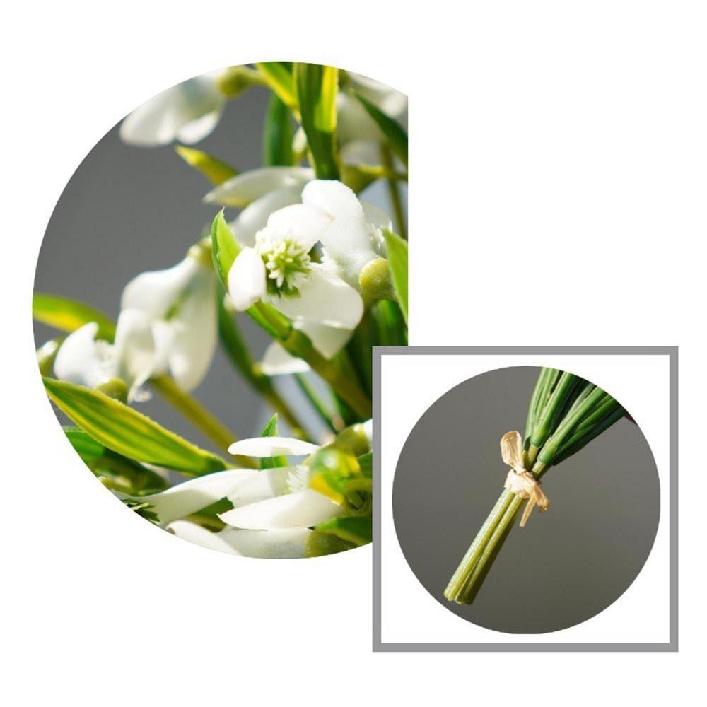 5 Stück/Bund Seidenblütenblätter Simulation Blumenstrauß Simulation Narzissenblüte Heimdekoration