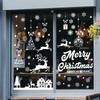 RENEWREVITAL Christmas Decoration Window Winter Static No Christmas Decorations for DIY Christmas and Reindeer of Stickers, Stickers, Adhesive, Glass,