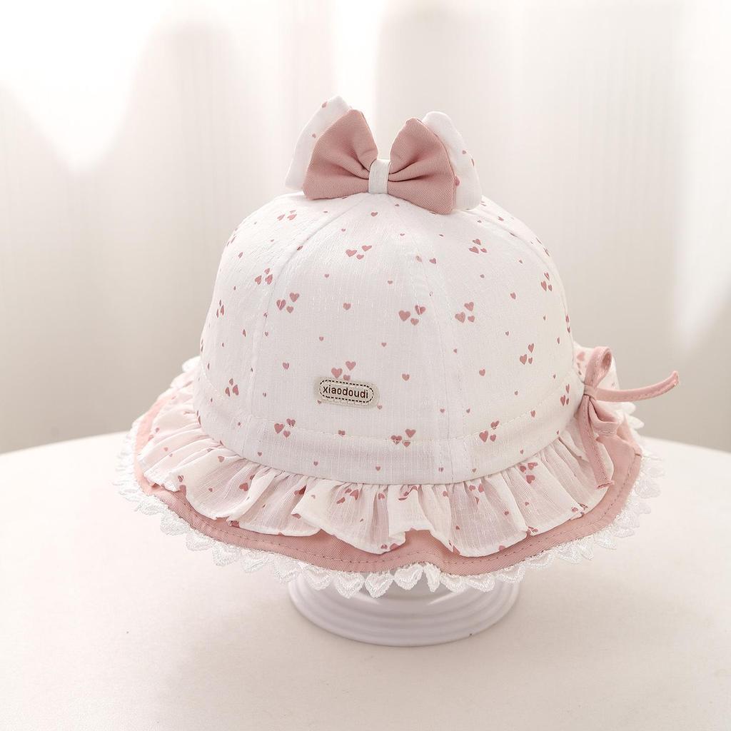 Spring 2026 Baby Girl Lace Bow Sun Hat