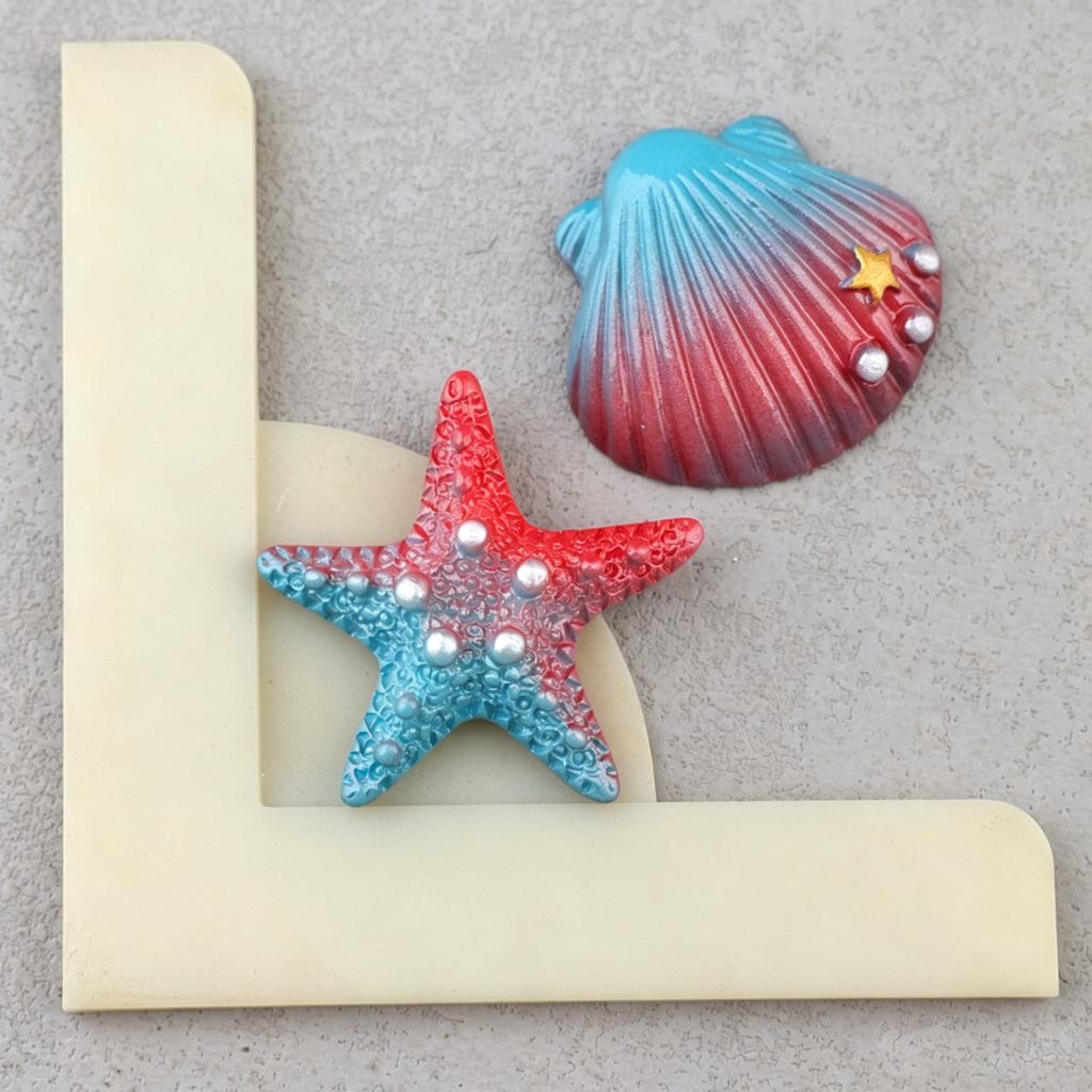 Gradient Shell Starfish Resin Charms Ocean Series DIY Hair Fridge Magnet Phone Case Shoe Buckle Craft Accessories