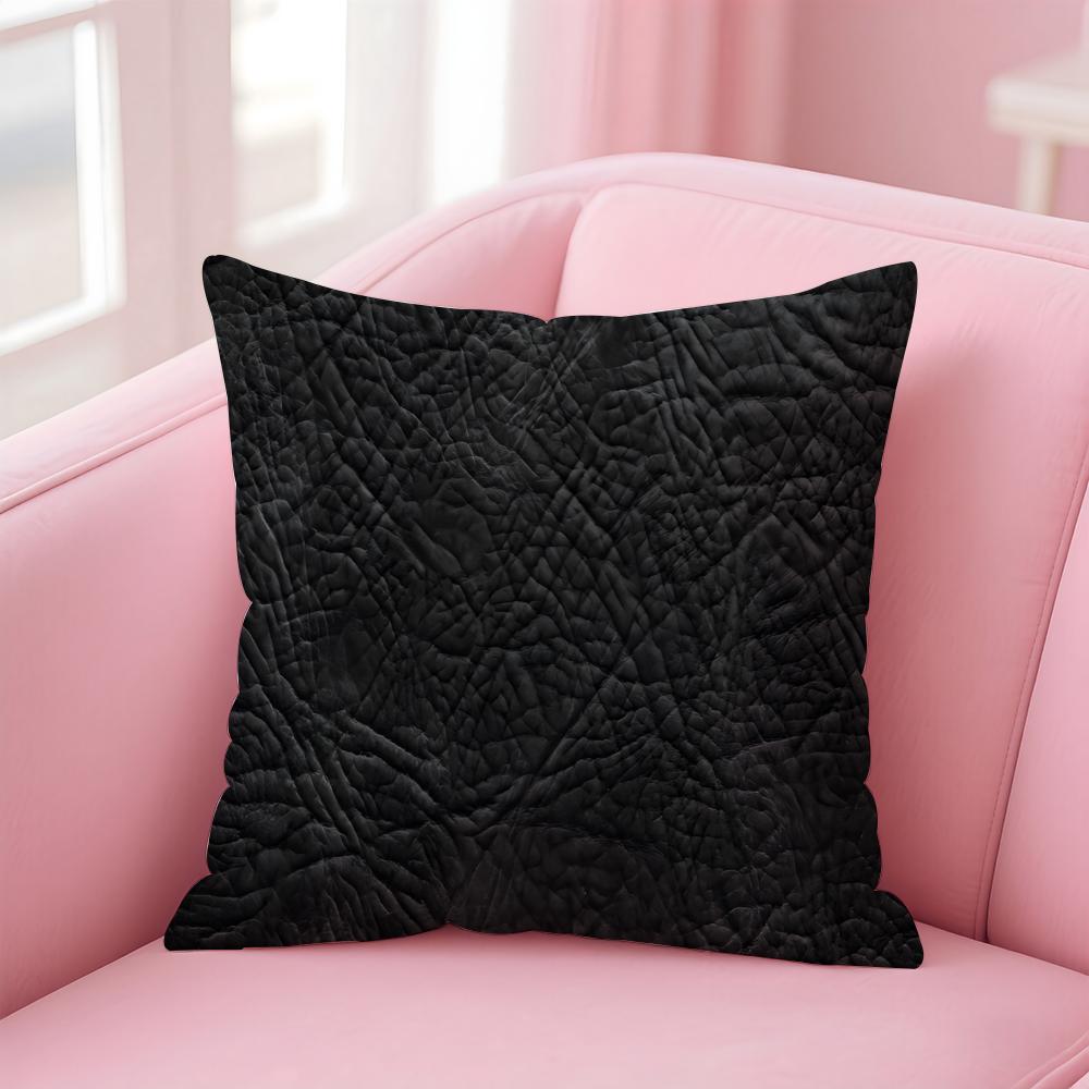 Leather Texture Cushion Cover Comfortable Reversible Pillow Cover Ideal for Car Sofa Bedroom  Beyond