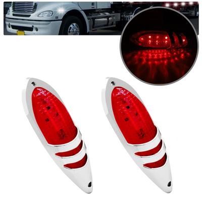 X-STYLE LED boční obrysové světlo 24V Červené 6LED Jasné boční obrysové světlo pro nákladní automobil Šířka vozu