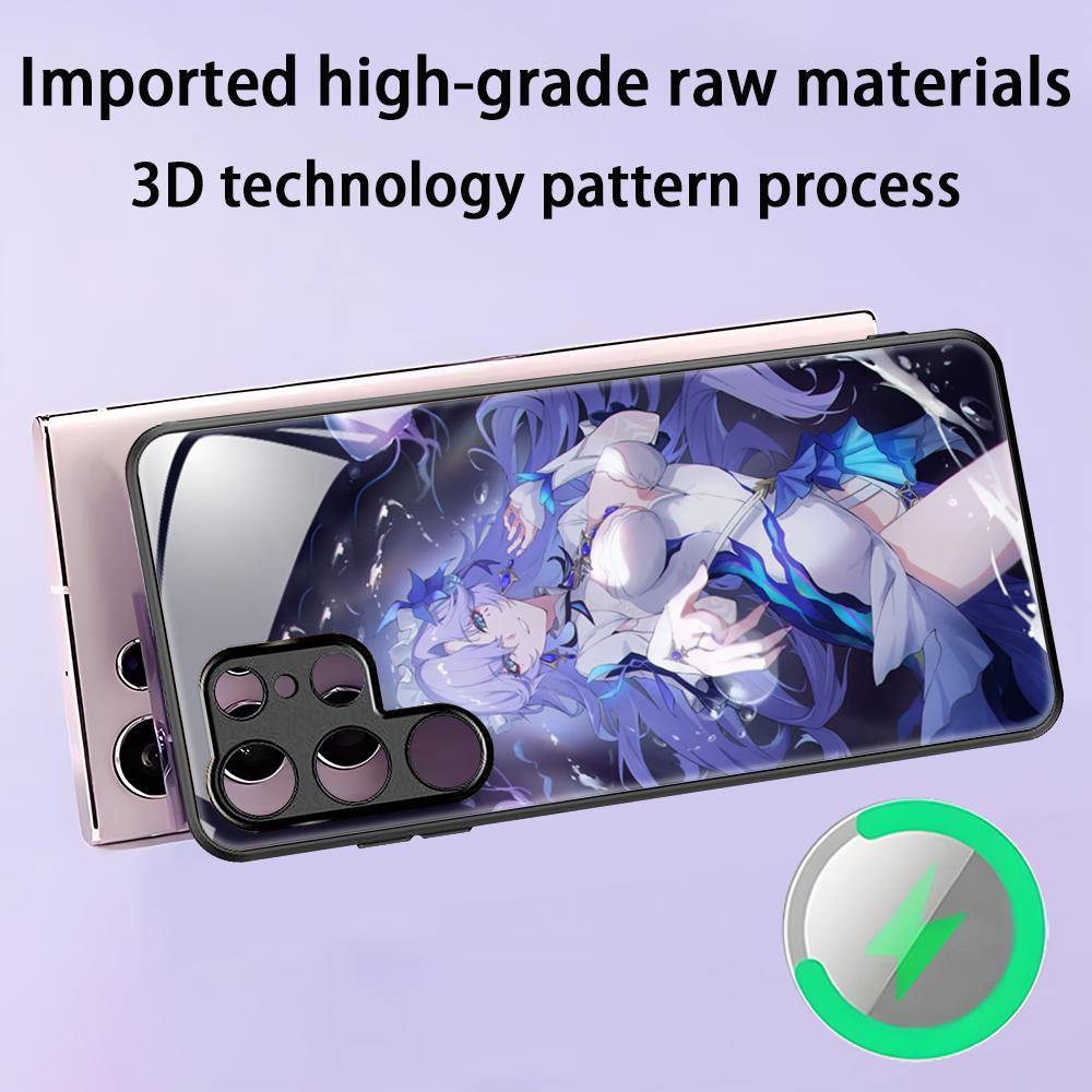 Game Wuthering Waves Cantarella New Phone Case For Samsung S25 S24 S23 S22 S21 S20 Plus Ultra Note20 Glass Magnetic Case