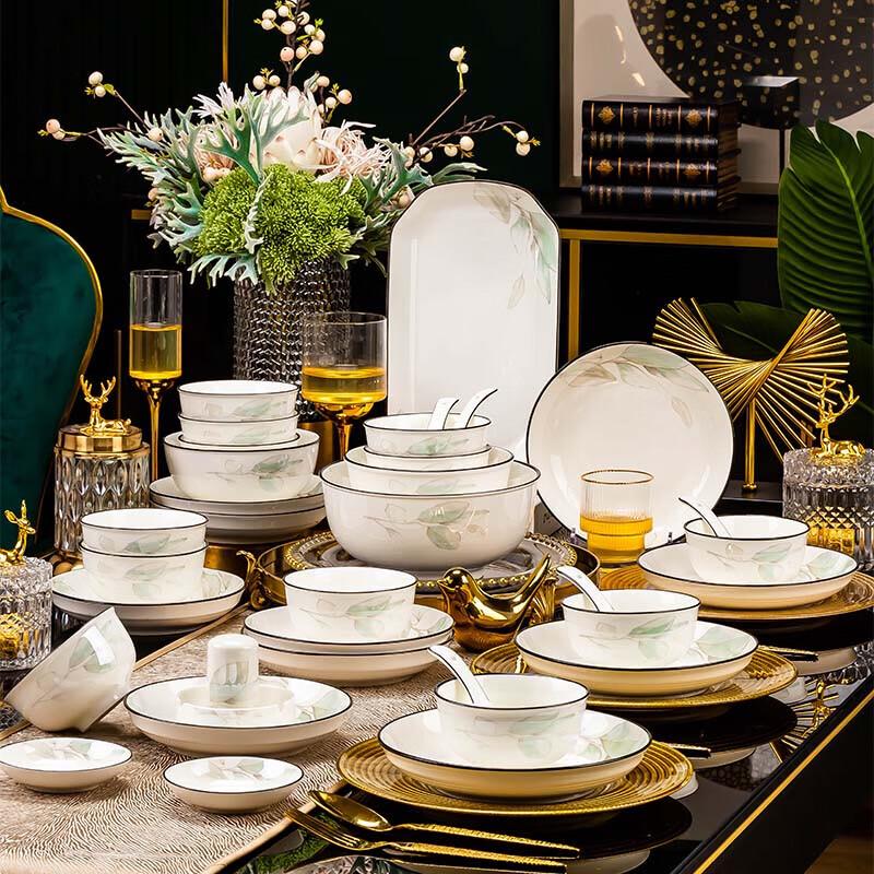 Haoya Jingdezhen 78-Piece Ceramic Dinnerware Set