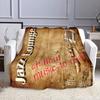 "Retro Jazz Lounge Microphone Design" Patterned flannel blanket perfect for the bedroom living room, sofa, or a little nap